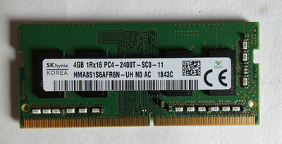 4GB SK Hynix DDR4-Laptop-Ram / HMA851S6AFR6N- UH / 4GB 1Rx16 PC4-2400T-SC0-11