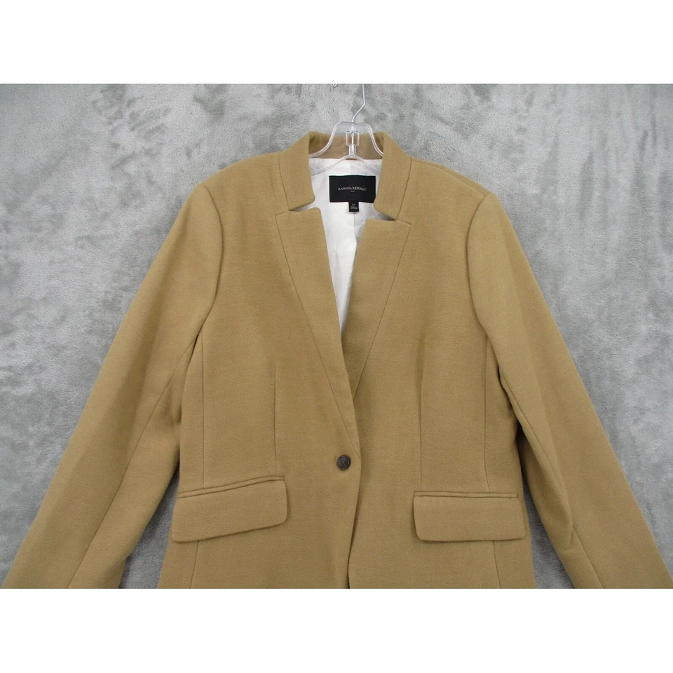 Blazer Banana Republic Mujer 12 Botones Peso Pesado Forrado Carrera A Medida Ciudad Foto 3 de 4
