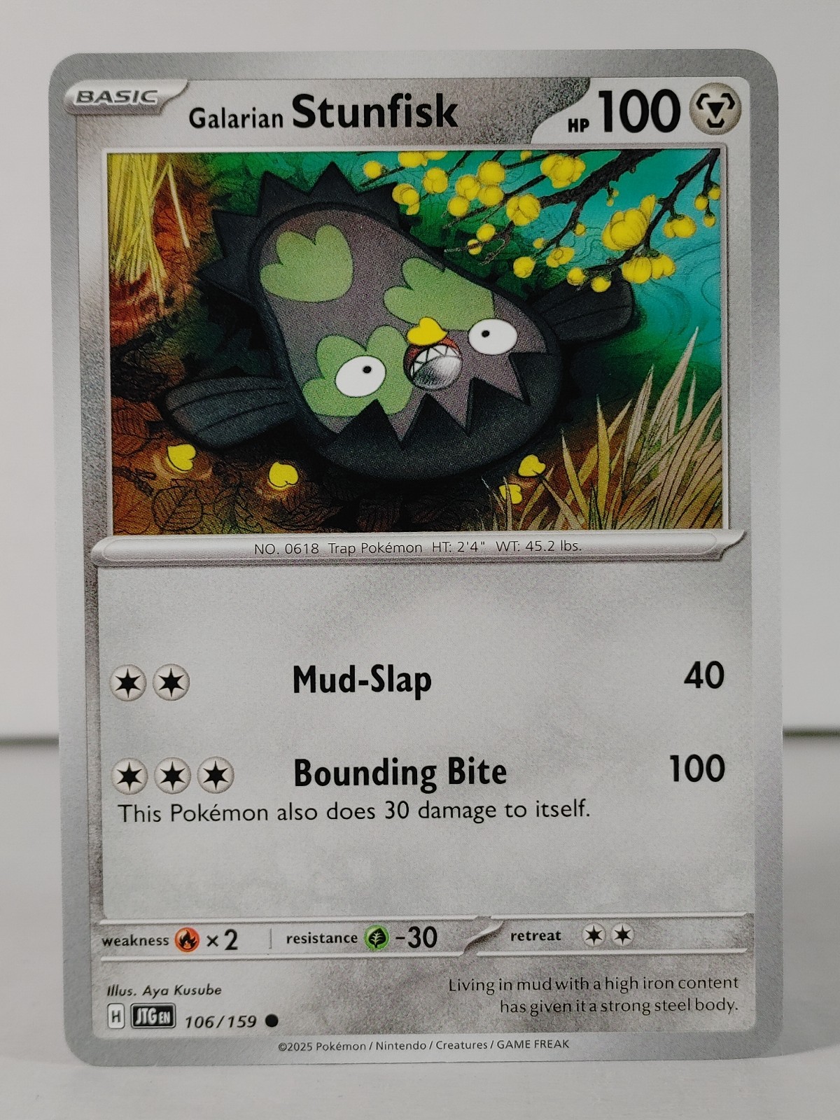 Galarian Stunfisk - Journey Together - 106/159 - Pokemon singles