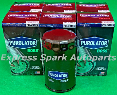 Case of 6 Engine Synthetic Oil Filter PUROLATOR BOSS PBL20195 For MAZDA, PH3600