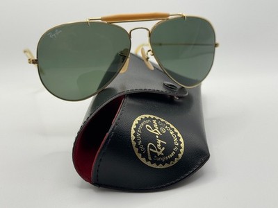 Vinrtage USA Ray Ban Aviator mit Bausch & Lomb Gläser 90er Jahre in Gold