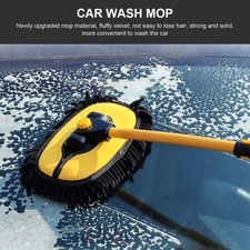 Adjustable Telescopic Car Wash Brush Kit Mop Replacement  Vehicle Cleaning Tool