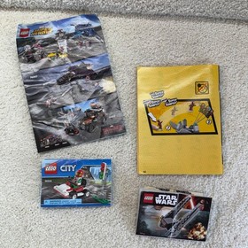 LEGO Instruction Manuals Lot Star Wars 30279 Marvel 76051 City 30314 Booklets