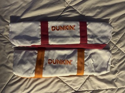 Dunkin Limited Edition Tote Bag Set Of 2 Orange And Pink 2026 New Fast Ship