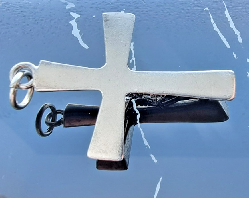 VINTAGE CLASSIC  SOLID 925 STELING SILVER JESUS C… - image 6