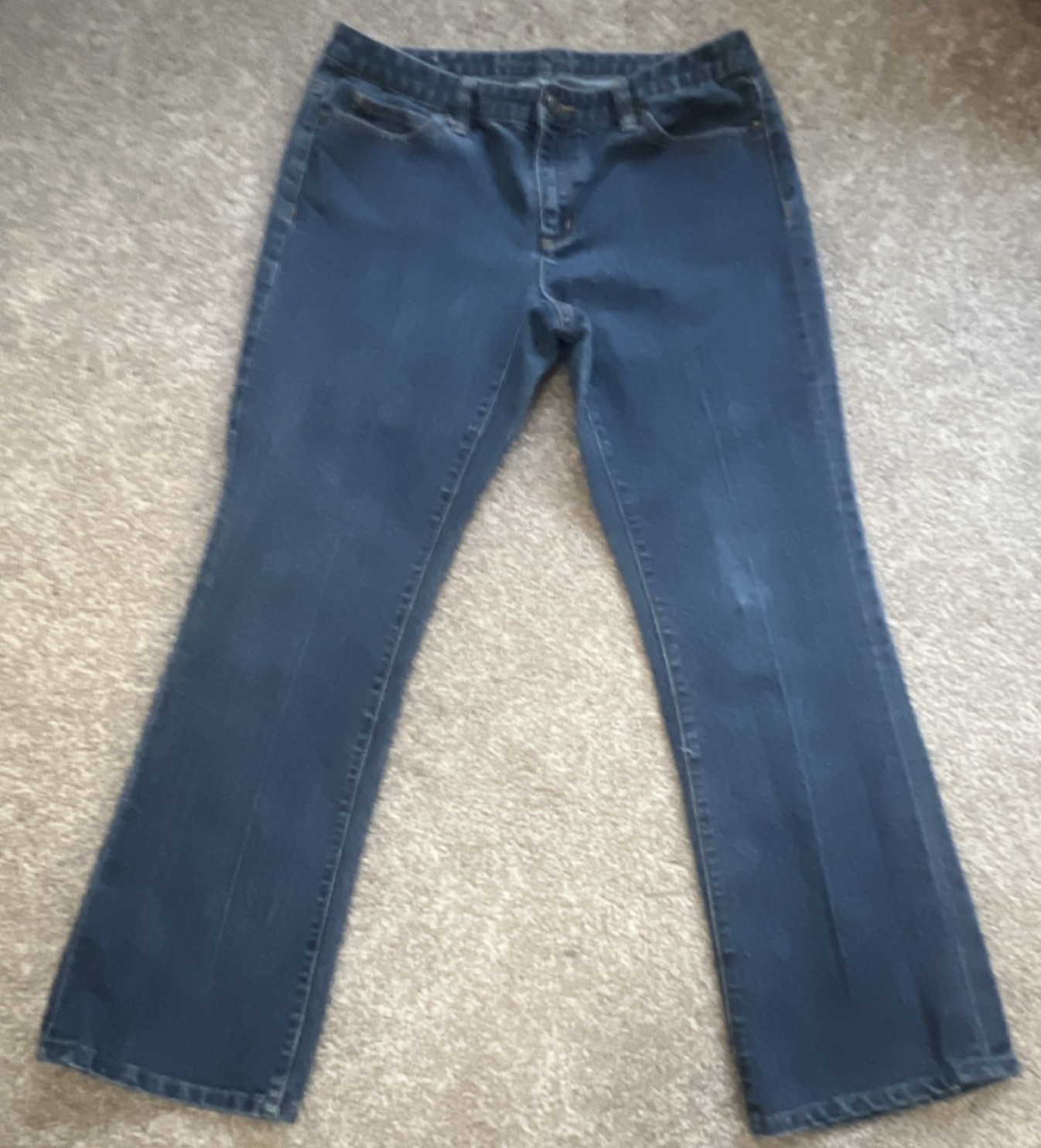 Michael Kors Women's Bootcut Jeans Medium Wash Blue Stretch Denim