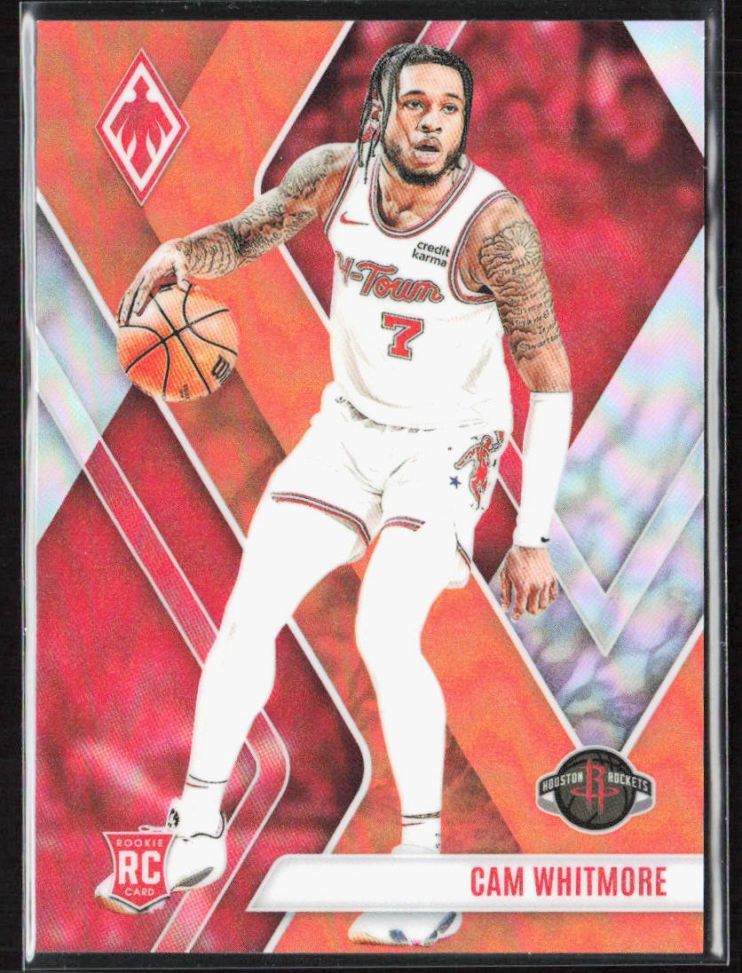 2023-24 Panini Phoenix Cam Whitmore Orange Rookie /99 #294 Rockets