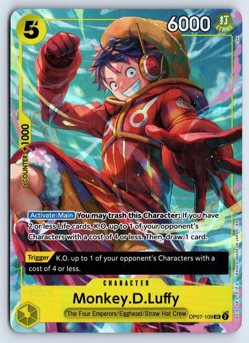 Monkey.D.Luffy OP07-109 One Piece Promotion Cards for sale | eBay