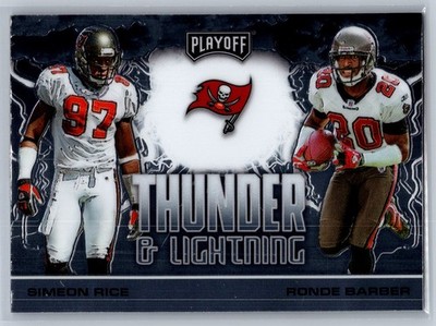 Ronde Barber / Simeon Rice 2020 Panini Playoff Thunder & Lightning #TL-16
