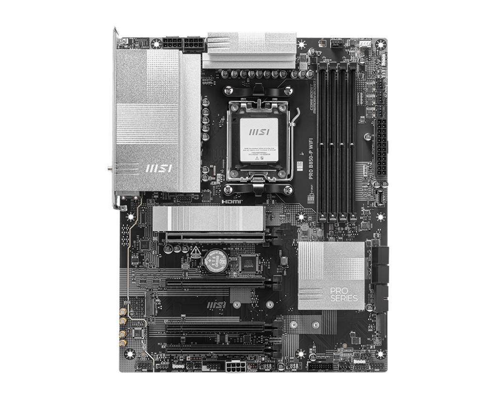 Msi Size 6 Grey Pro B850-P Wifi Atx Ddr5 Amd Socket Am5 Motherboard - Image 2