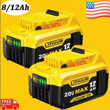 NEW Pack For DeWalt 20V 20 Volt Max 12.0AH Lithium Ion Battery DCB206-2 DCB200-2