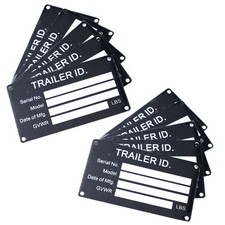 10PCS Blank Trailer VIN ID Plate Data TAG Serial Model Number Identification New