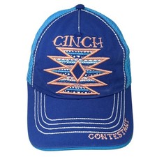 Cinch Contestant Trucker Hat Blue One Size Ad...