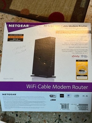 NETGEAR AC1750 680 Mbps 4 Port Gigabit Wireless AC Cable Modem router