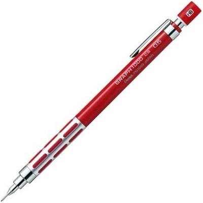 Pentel Graph 1000CS Rot PG1005CS-B 0,5 mm Druckbleistift Aluminium Japan Neu