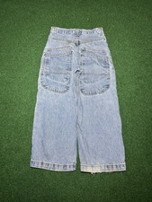 Zonz Vintage Jeans 27x22 90s Jnco Boys 6/8 Huge Pockets Light Wash Grunge Skater