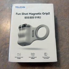 Fun Shot Magnetic Grip2 Telesin Brand Model TPMP001-01 White NEW OPEN BOX