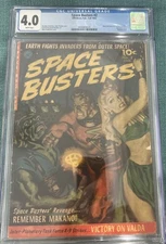 SPACE BUSTERS #2-CGC 4.0 White Pages! 1952  ZIFF-DAVIS BONDAGE Cover!
