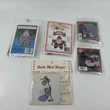 Mill Hill Santa Snowman Glass Bead Kit Cross Stitch Lot Heirloom Santa Wire Whim
