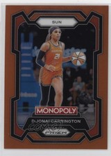 2024 Panini Prizm Monopoly WNBA Orange Prizm /124 DiJonai Carrington #17 0t59