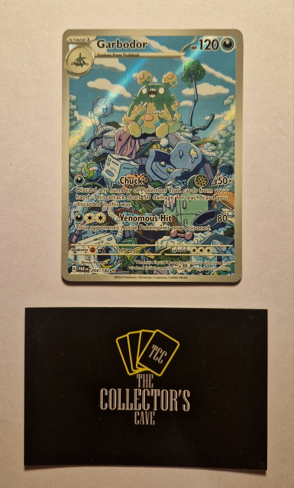 Pokemon TCG Garbodor 204/182 Sv04: Paradox Rift