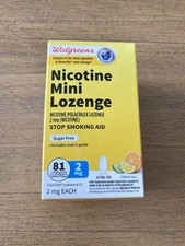Compare To Nicorette Mini Lozenge Citrus Flavor 81 Count Exp: 01-2026 NEW