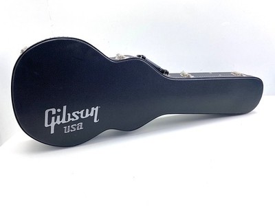 Black Gibson case   white interior   fits Standard  models   great condition  