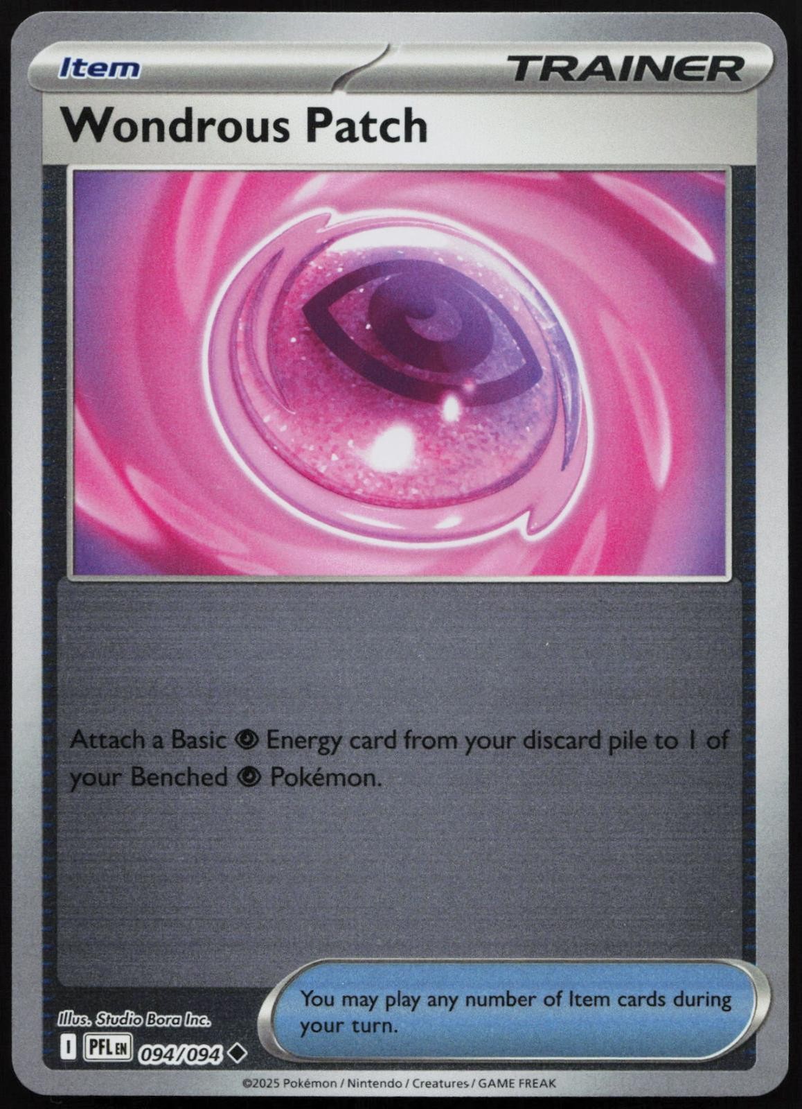 Wondrous Patch 094/094 Uncommon Phantasmal Flames Pokemon Reverse Holo NM