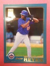 JOSE REYES RC 2001 Topps Traded Rookie Card #T242 New York Mets NYM MLB. rookie card picture