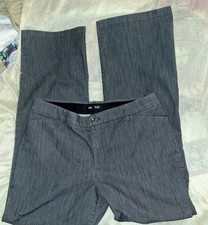 Lee Womens Dress Pants 14 Long Gray Trouser Flex Motion Mid Rise Regular Fit