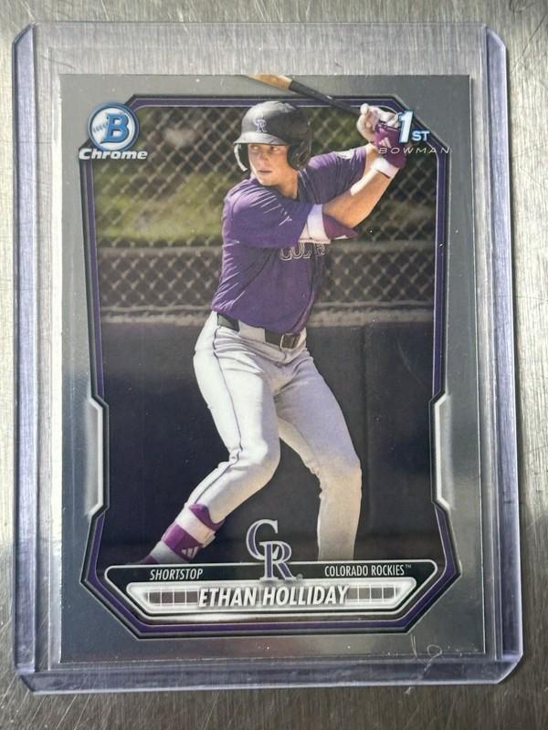 Topps Bowman Chrome 1st Bowman Ethan Holliday #BCP-1 Rockies 2025 MLB
