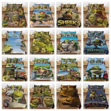 Shrek 3D Bedding Set 3PCS Duvet Cover Pillowcase 4 Sizes Single Double UK 2026