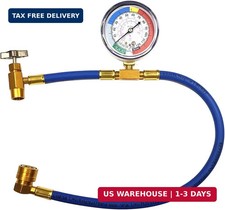 R134a Ac Recharge Hose Kit With Gauge Car Air Conditioning Pressure Gauge Tool R134a Ac Recharge Hose Kit With Gauge Car Air Conditioning Pressure Gauge Tool