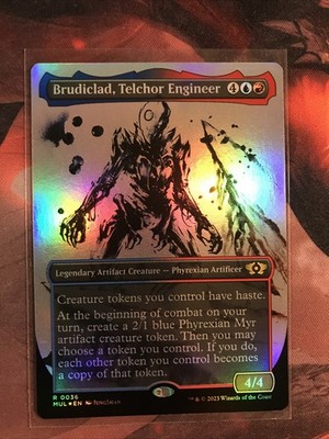 MTG Brudiclad, Telchor Engineer FOIL Borderless MOM MUL 0036 Rare LP