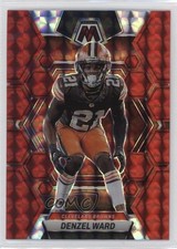 2023 Panini Mosaic Red Mosaic Prizm Denzel Ward #52 0t2