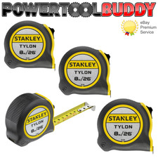 Stanley 130656 *4 PACK* 8m/26ft Tylon Tape Measure Bi-Material