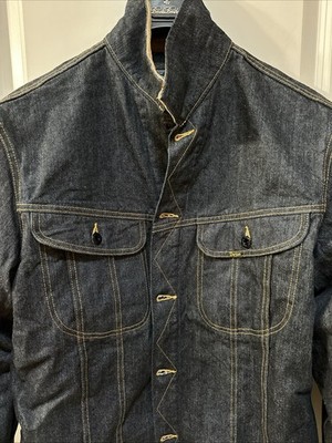 Studio D'Artisan Blanket Lined Selvedge Denim Jacket, 46, Excellent