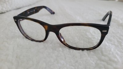 RAY-BAN 5184 2012 52/18/145 MEN'S EYEGLASS BROWN PRE-OWNED WITH CASE And Cloth 