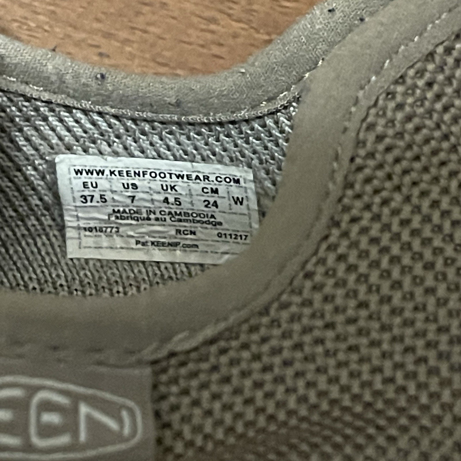 Scarpe da corsa KEEN 1018773 Uneek EXO marroni con lacci elastici da donna US 7