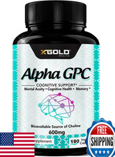 Alpha GPC Choline Supplement 600mg, 99  Purified, Bioavailable Brain Boost
