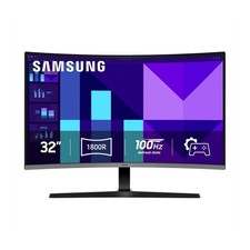 Samsung 32" Curved Gaming Monitor 100Hz 16:9 HDMI VGA Black 1800R Screen