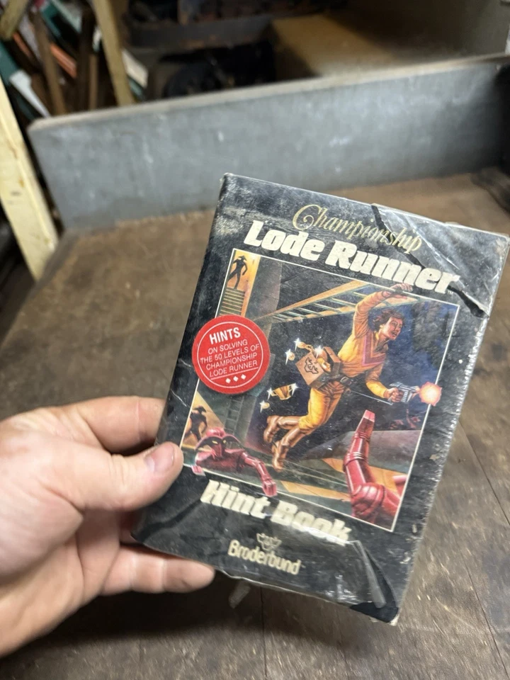 1984 New NOS Unused Championship Lode Runner Hint Book Broderbund Video Game Box - Image 3 of 4