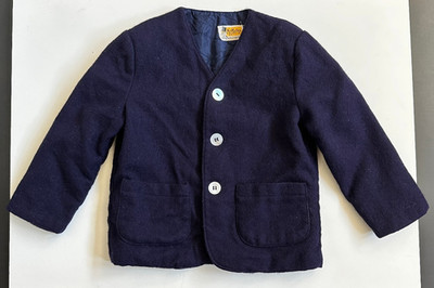 Vintage MR. MASTER Philip Schneider Wool Toddler Blazer Blue Jacket Lined Boy 3T