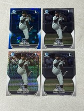 Isaiah Coupet 1st 2023 Bowman Draft #BDC-37 Sapphire Mojo Base Rockies Lot Of 4