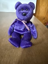 Ty Beanie Baby Princess Diana Bear Purple NO TAG 1997