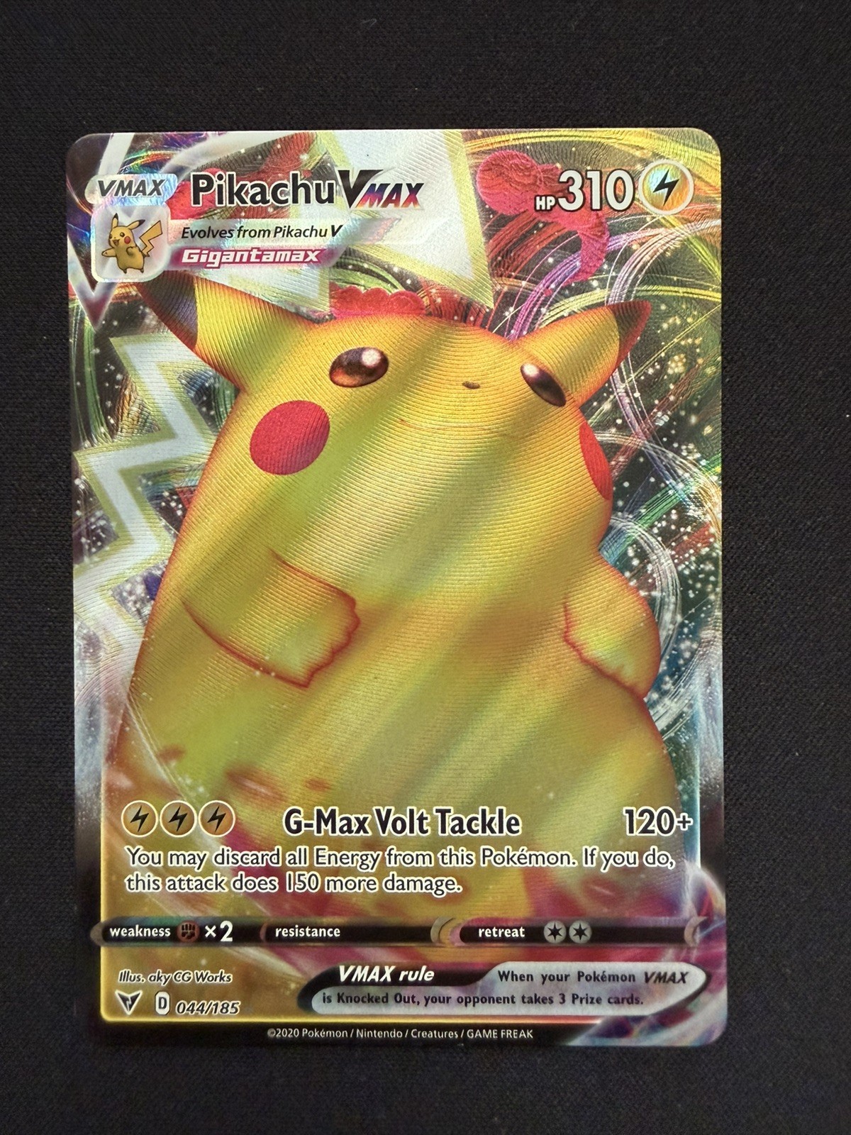Pikachu VMAX | 044/185 | Swsh04: Vivid Voltage | LP