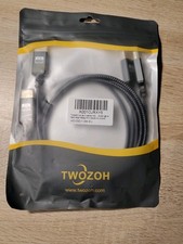 Twozoh 2er-Set DisplayPort / HDMI Kabel (1,0 ...
