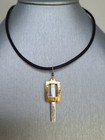 RLM Studio Robert Lee Morris Necklace Sterling Silver Black Cord -  Read