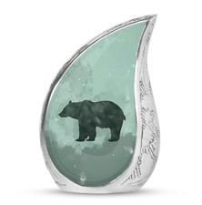 Bear Urn - Tear Drop Urns For Ashes - Decorative Urns