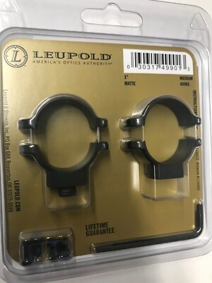 LEUPOLD - SCOPE RINGS - STD - 1'' - MEDIUM - MATTE - 49901